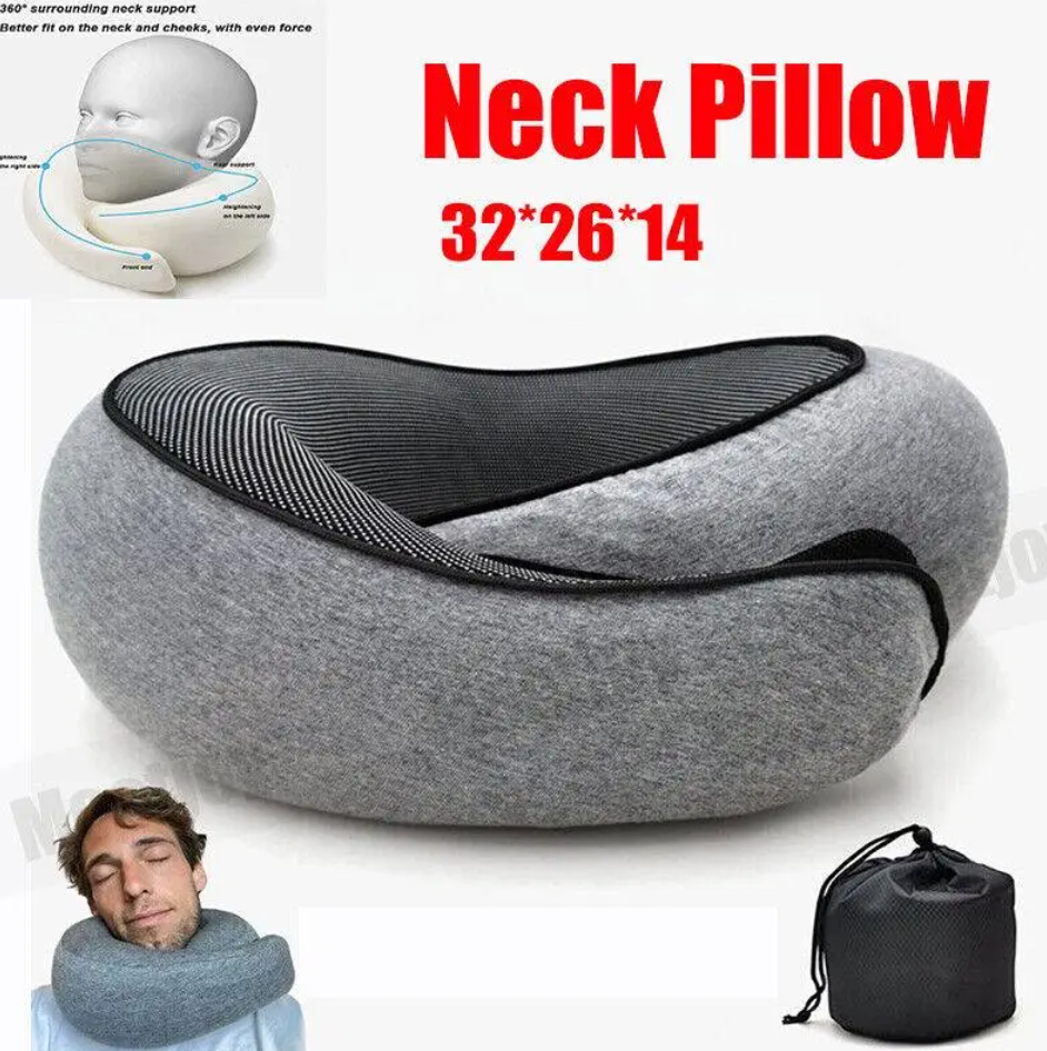 Ergonomic Memory Foam Travel Neck Pillow