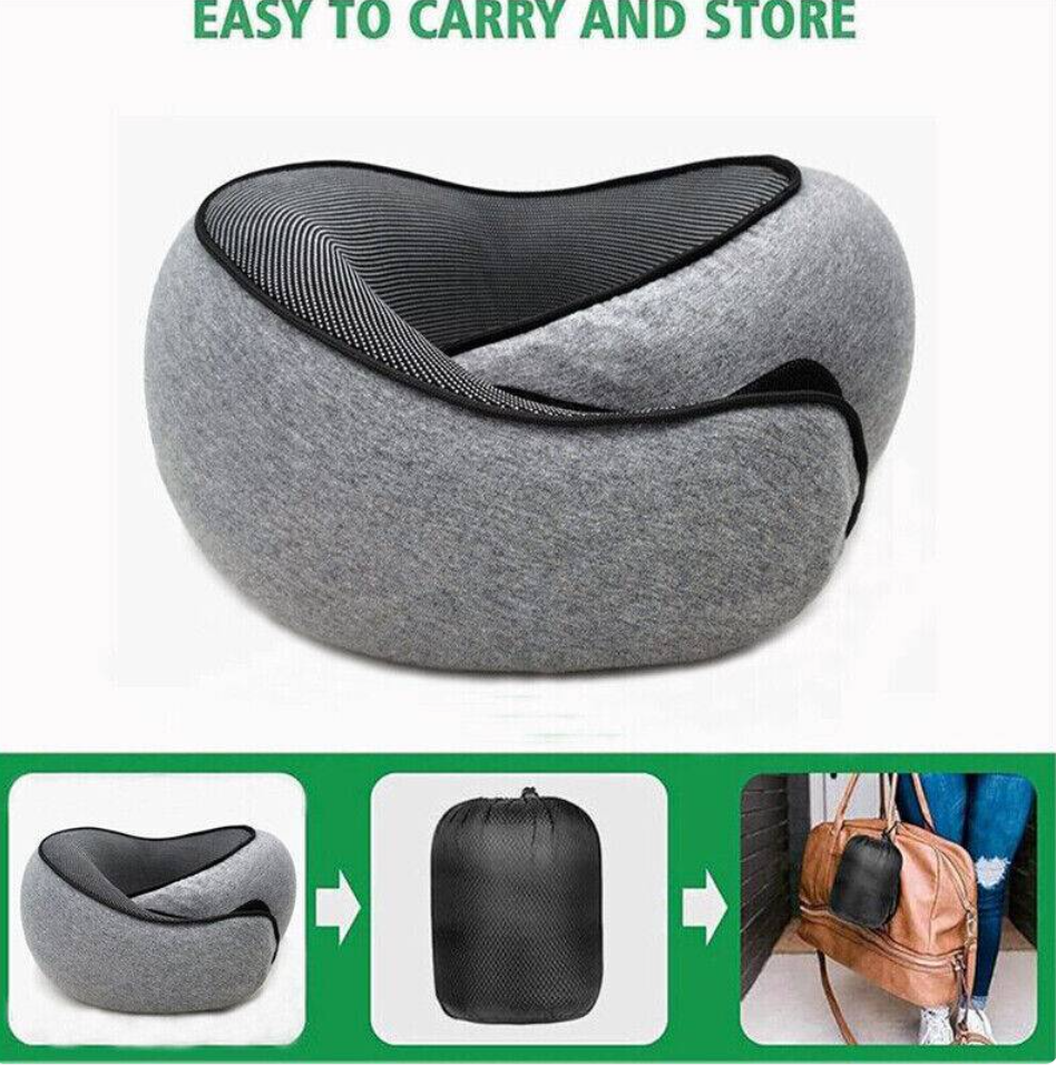 Ergonomic Memory Foam Travel Neck Pillow