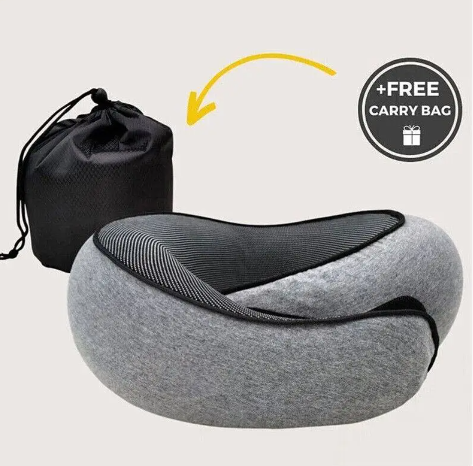 Ergonomic Memory Foam Travel Neck Pillow